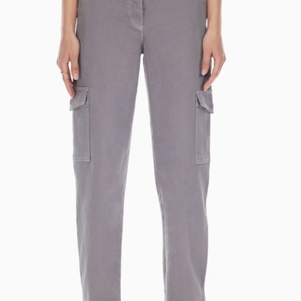 Wilfred Free Modern Cargo Pant in Grey SZ 4 Straight Leg High Rise